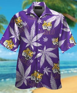 LSU Tigers Tropical Aloha Hawaiian Shirt Set for Men and Women