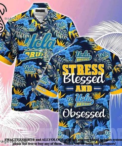 Laugh and Relax with Ucla Bruins Stress Blessed Obsessed Summer Beach Hawaiian Shirt