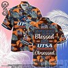 Laugh and Relax with Utsa Roadrunners Stress Blessed Obsessed Summer Beach Hawaiian Shirt 