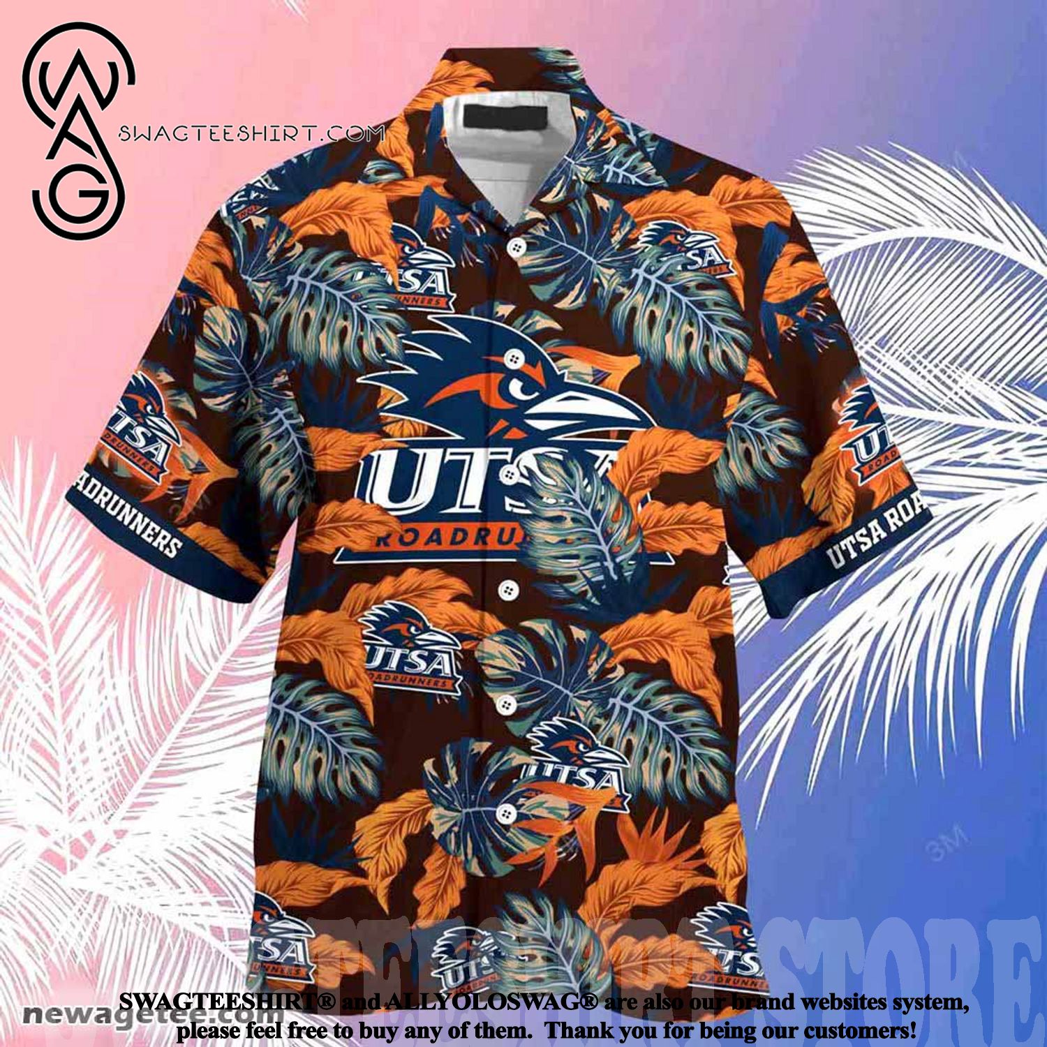 Laugh and Relax with Utsa Roadrunners Stress Blessed Obsessed Summer Beach Hawaiian Shirt