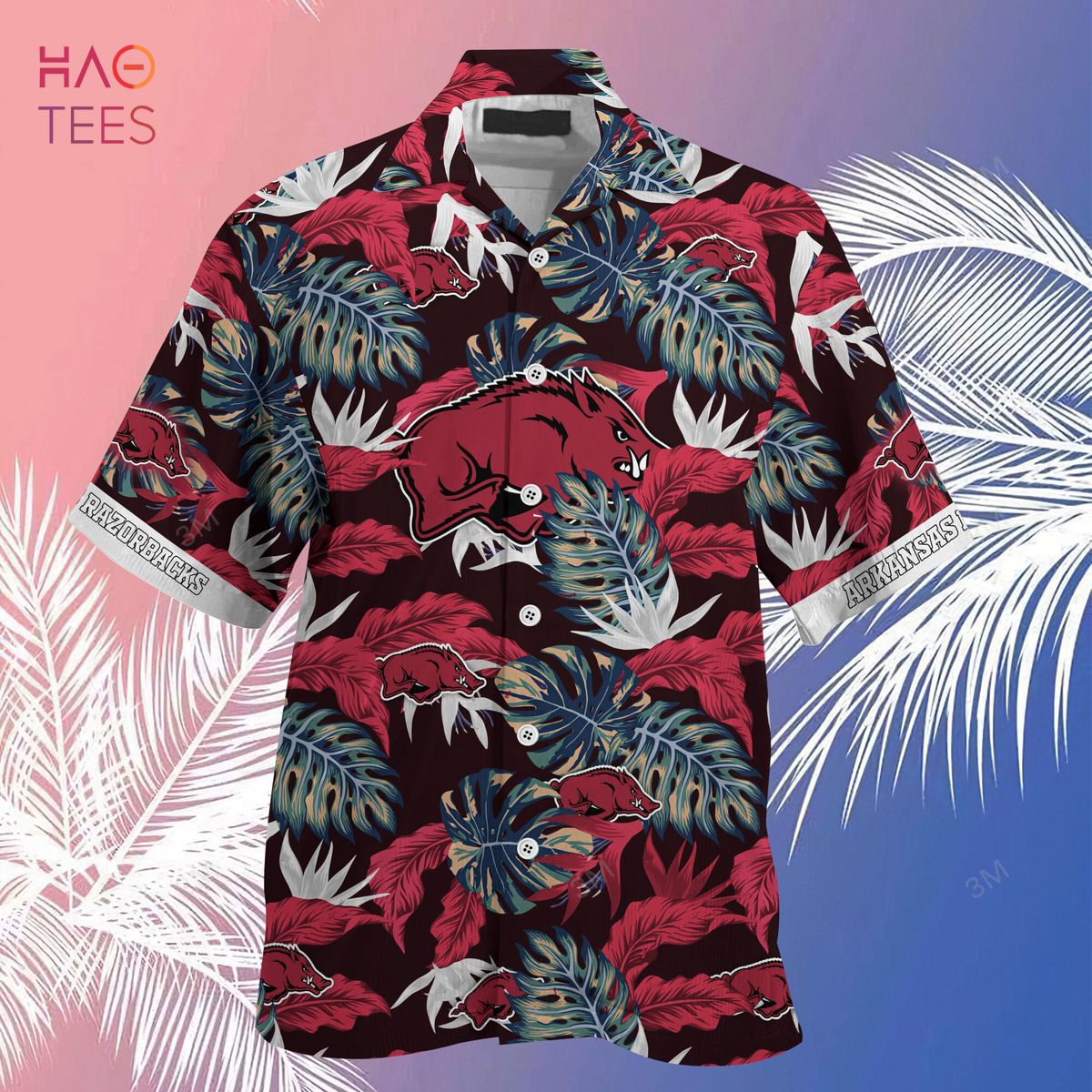 Limited Edition Arkansas Razorbacks Summer Hawaiian Shirt and Shorts - Stress Blessed Obsessed Design