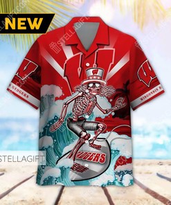 Limited Edition Grateful Dead Hawaiian Shirt for Wisconsin Badgers