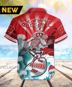 Limited Edition Grateful Dead Hawaiian Shirt for Wisconsin Badgers