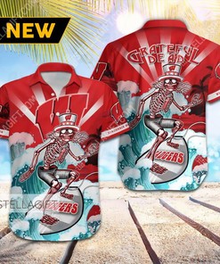 Limited Edition Grateful Dead Hawaiian Shirt for Wisconsin Badgers