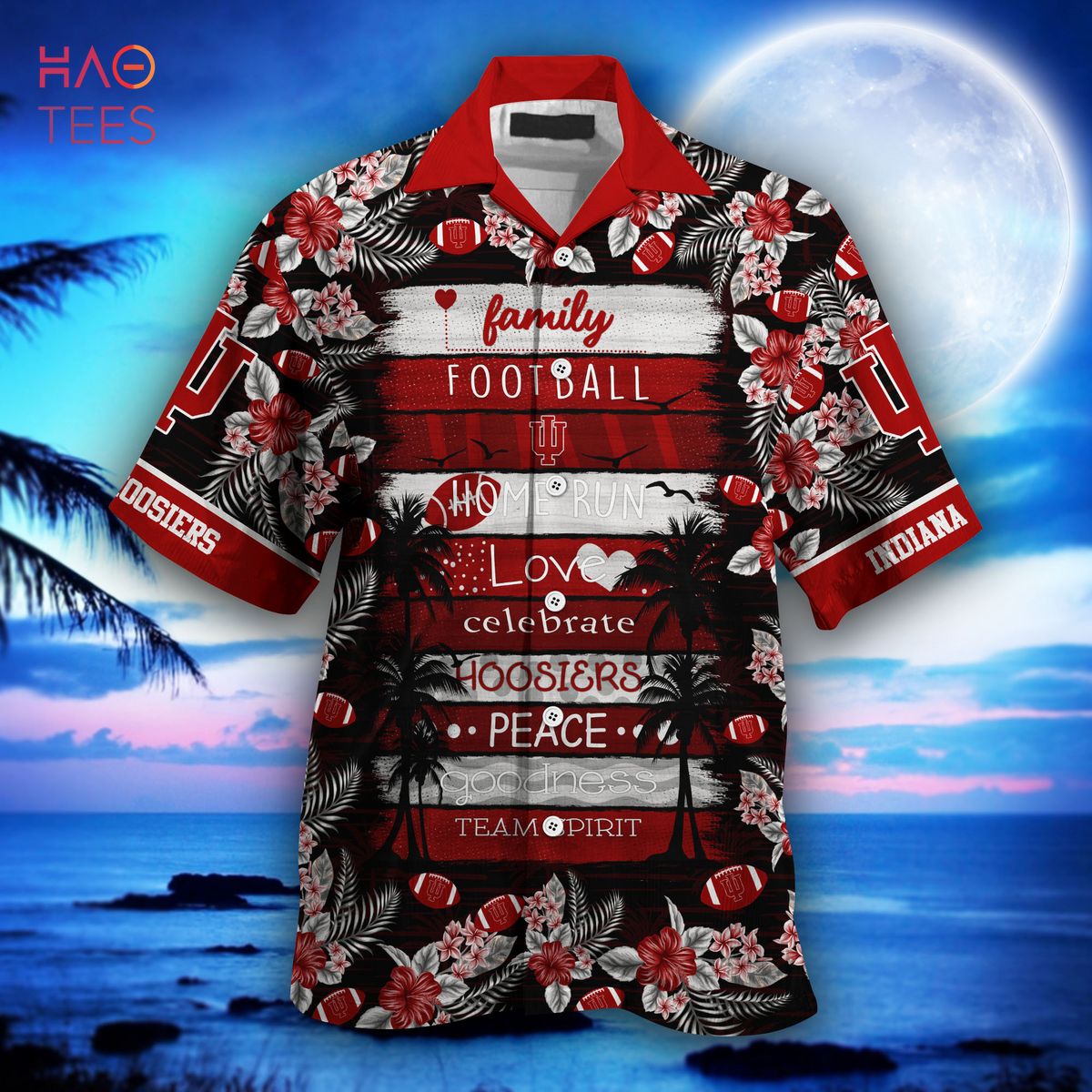 Limited Edition Indiana Hoosiers Hawaiian Shirt - New Gift For Summer