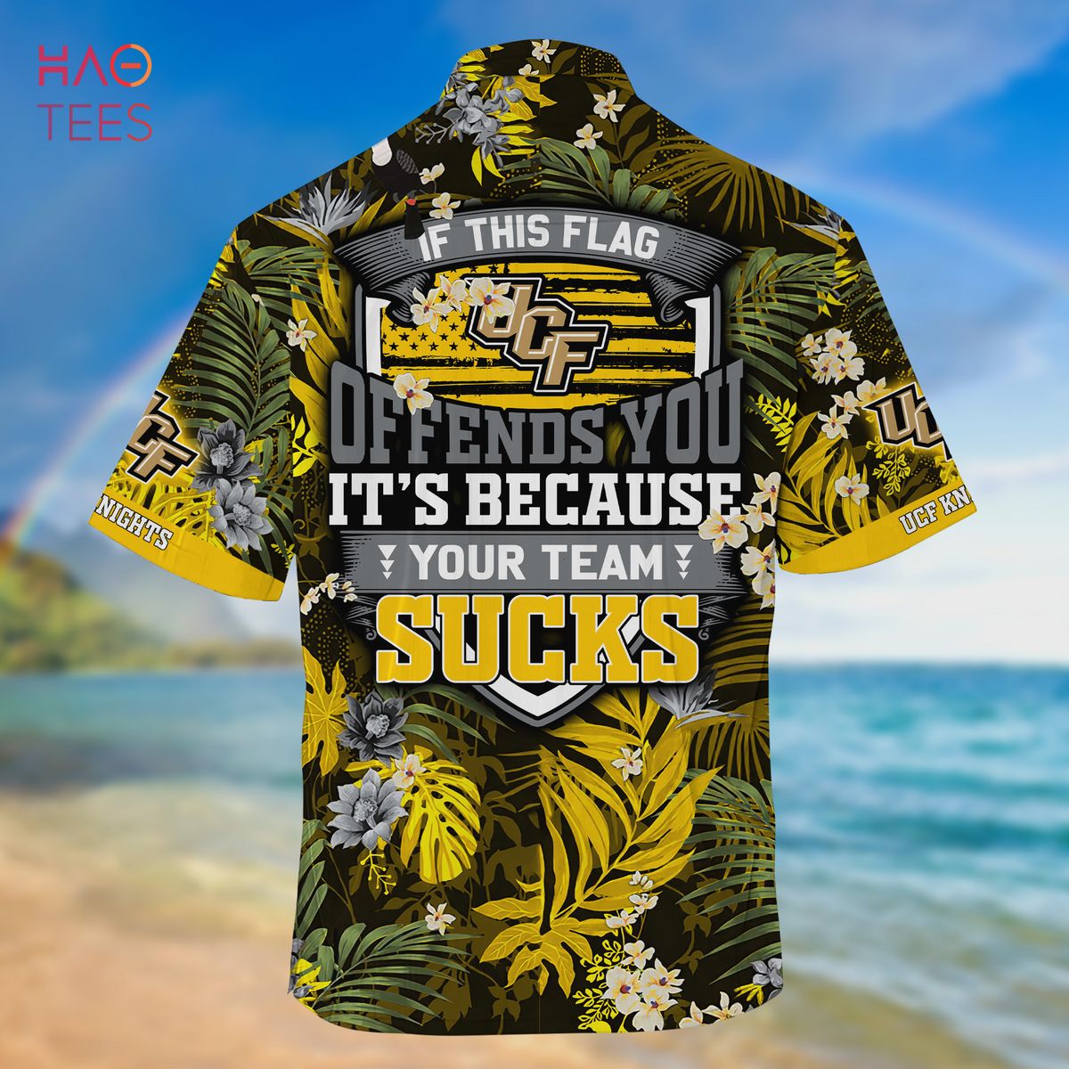 Limited Edition UCF Knights Summer Hawaiian Shirt and Shorts with Tropical Patterns
