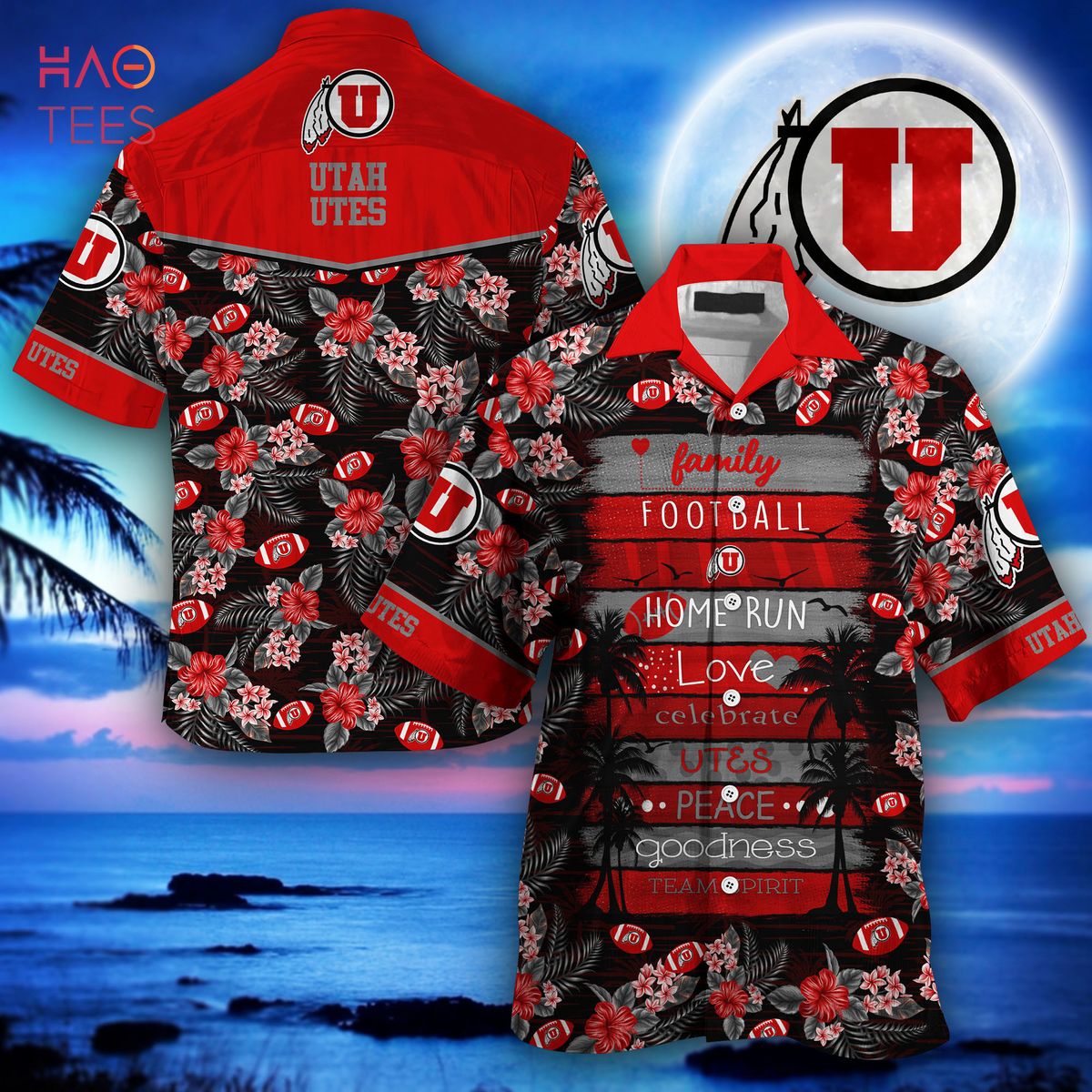 Limited Edition: Utah Utes Hawaiian Shirt, Perfect Gift for Summer