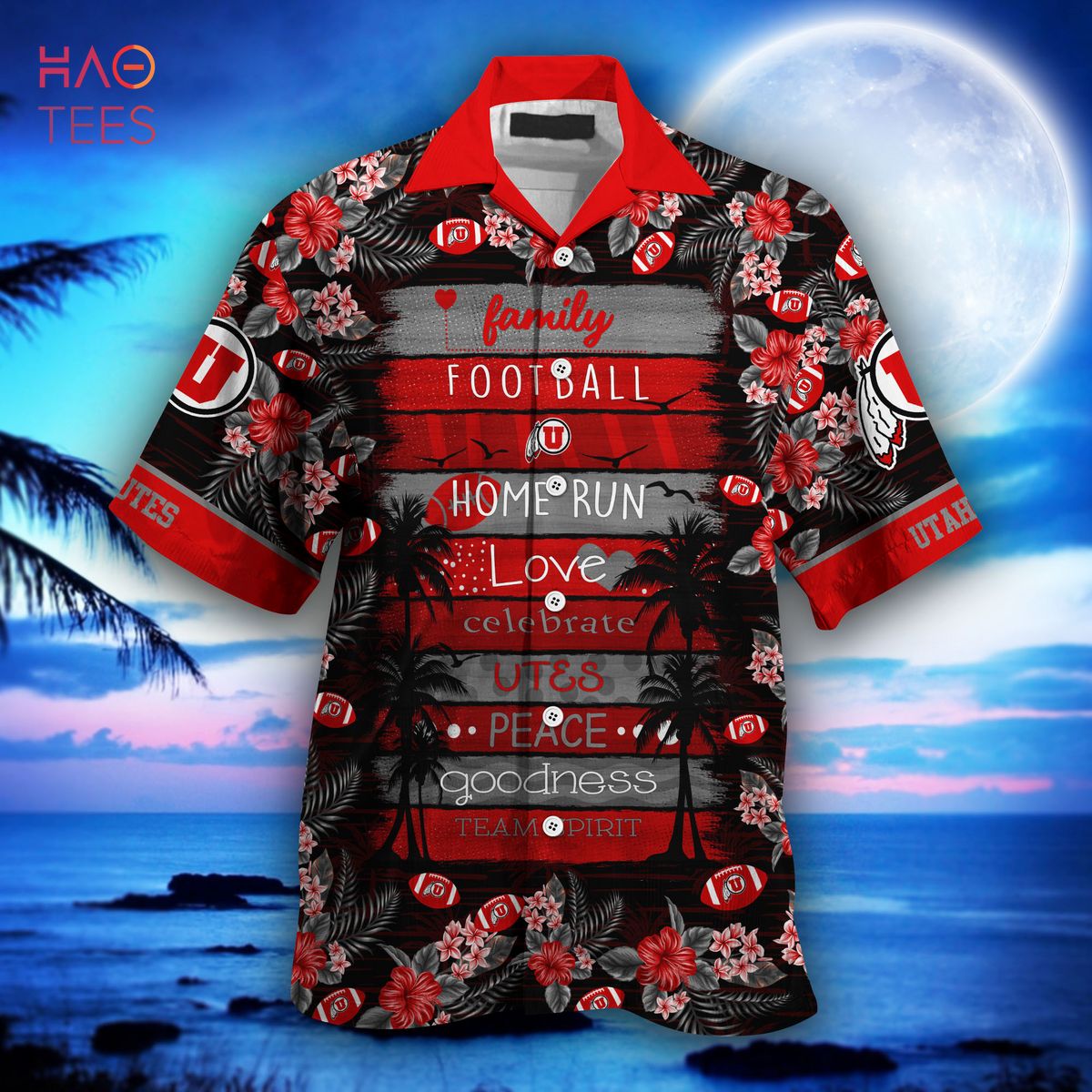 Limited Edition: Utah Utes Hawaiian Shirt, Perfect Gift for Summer