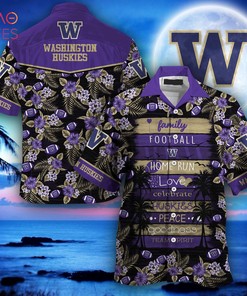 Limited Edition: Washington Huskies Hawaiian Shirt, Perfect Gift for Summer