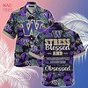 Limited Edition Washington Huskies Summer Hawaiian Shirt and Shorts - Stress Blessed Obsessed Design