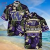 Limited Edition Washington Huskies Summer Hawaiian Shirt and Shorts with Tropical Patterns