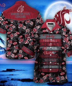Limited Edition: Washington State Cougars Hawaiian Shirt for Summer