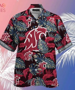 Limited Edition Washington State Cougars Summer Hawaiian Shirt and Shorts - Stress Blessed Obsessed Design