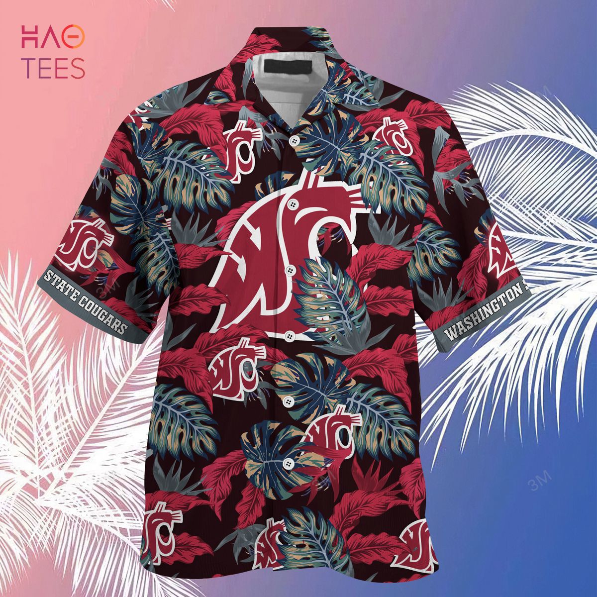 Limited Edition Washington State Cougars Summer Hawaiian Shirt and Shorts - Stress Blessed Obsessed Design