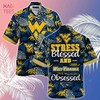 Limited Edition West Virginia Mountaineers Summer Hawaiian Shirt and Shorts - Stress Blessed Obsessed Design