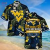 Limited Edition West Virginia Mountaineers Summer Hawaiian Shirt and Shorts with Tropical Patterns