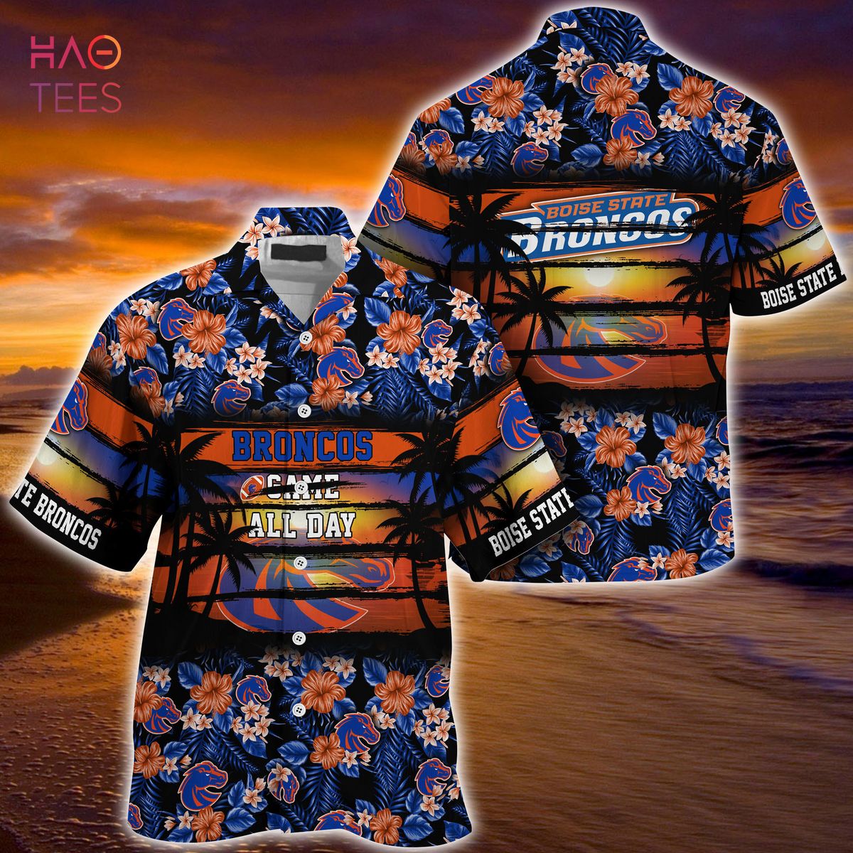 Limited Floral Pattern Boise State Broncos Summer Hawaiian Shirt