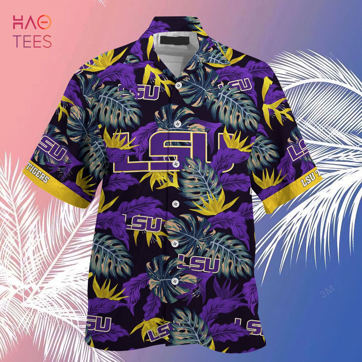 Limited Summer Hawaiian Shirt and Shorts for Fans - Stress Blessed Obsessed LSU TIGERS