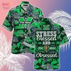 Limited Summer Hawaiian Shirt and Shorts for Fans - Stress Blessed Obsessed Marshall Thundering Herd