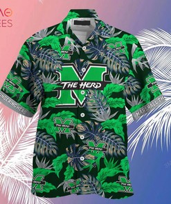 Limited Summer Hawaiian Shirt and Shorts for Fans - Stress Blessed Obsessed Marshall Thundering Herd
