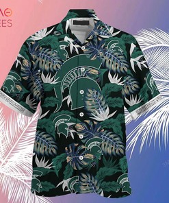 Limited Summer Hawaiian Shirt and Shorts for Fans - Stress Blessed Obsessed Michigan State Spartans