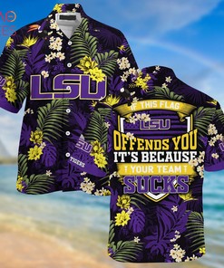 Limited Summer Hawaiian Shirt and Shorts with Tropical Patterns for LSU TIGERS Fans