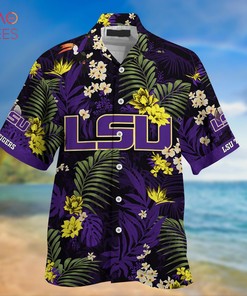 Limited Summer Hawaiian Shirt and Shorts with Tropical Patterns for LSU TIGERS Fans