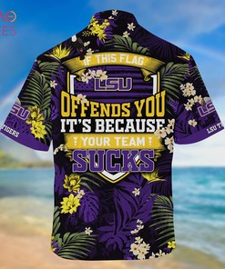 Limited Summer Hawaiian Shirt and Shorts with Tropical Patterns for LSU TIGERS Fans