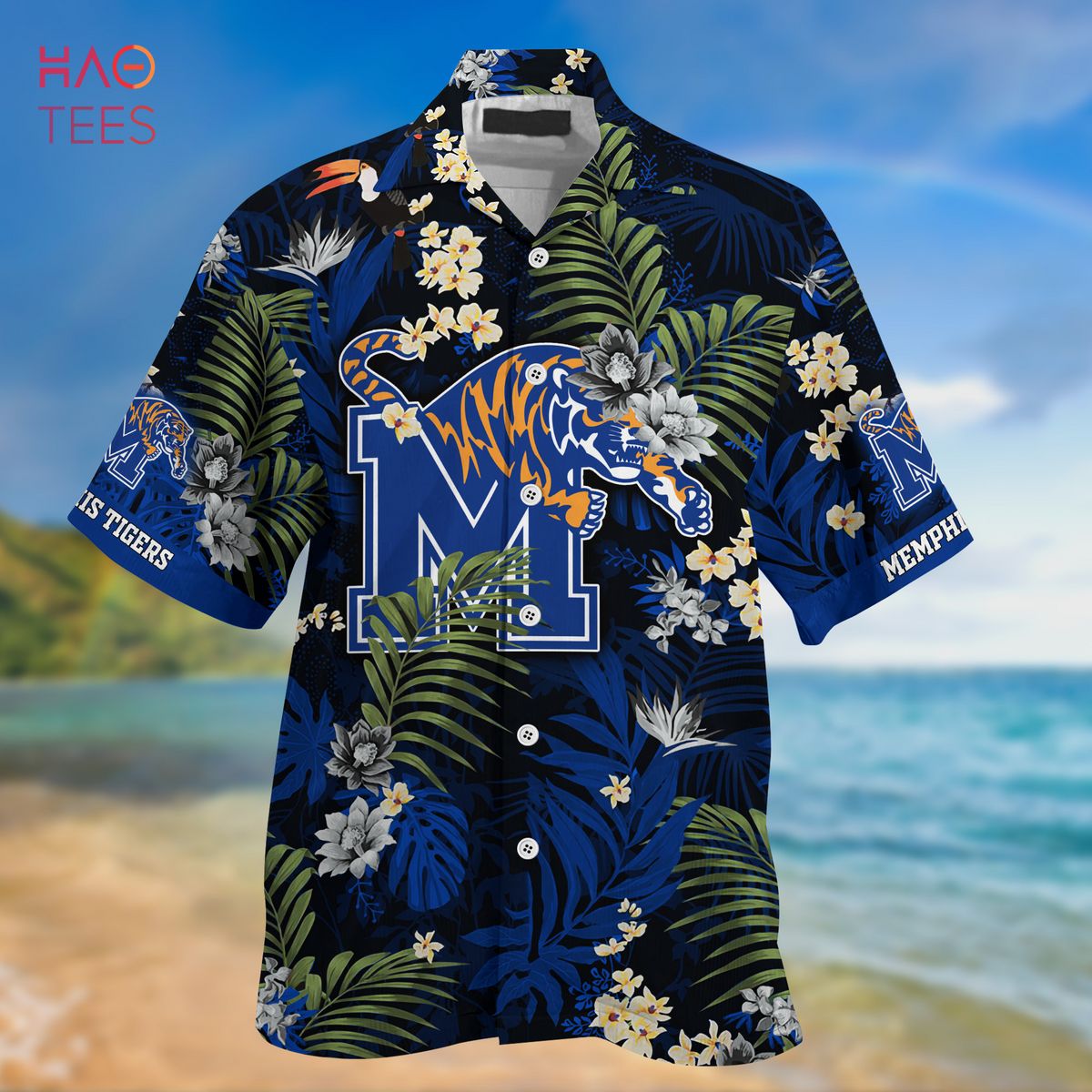 Limited Summer Hawaiian Shirt and Shorts with Tropical Patterns for Memphis Tigers Fans
