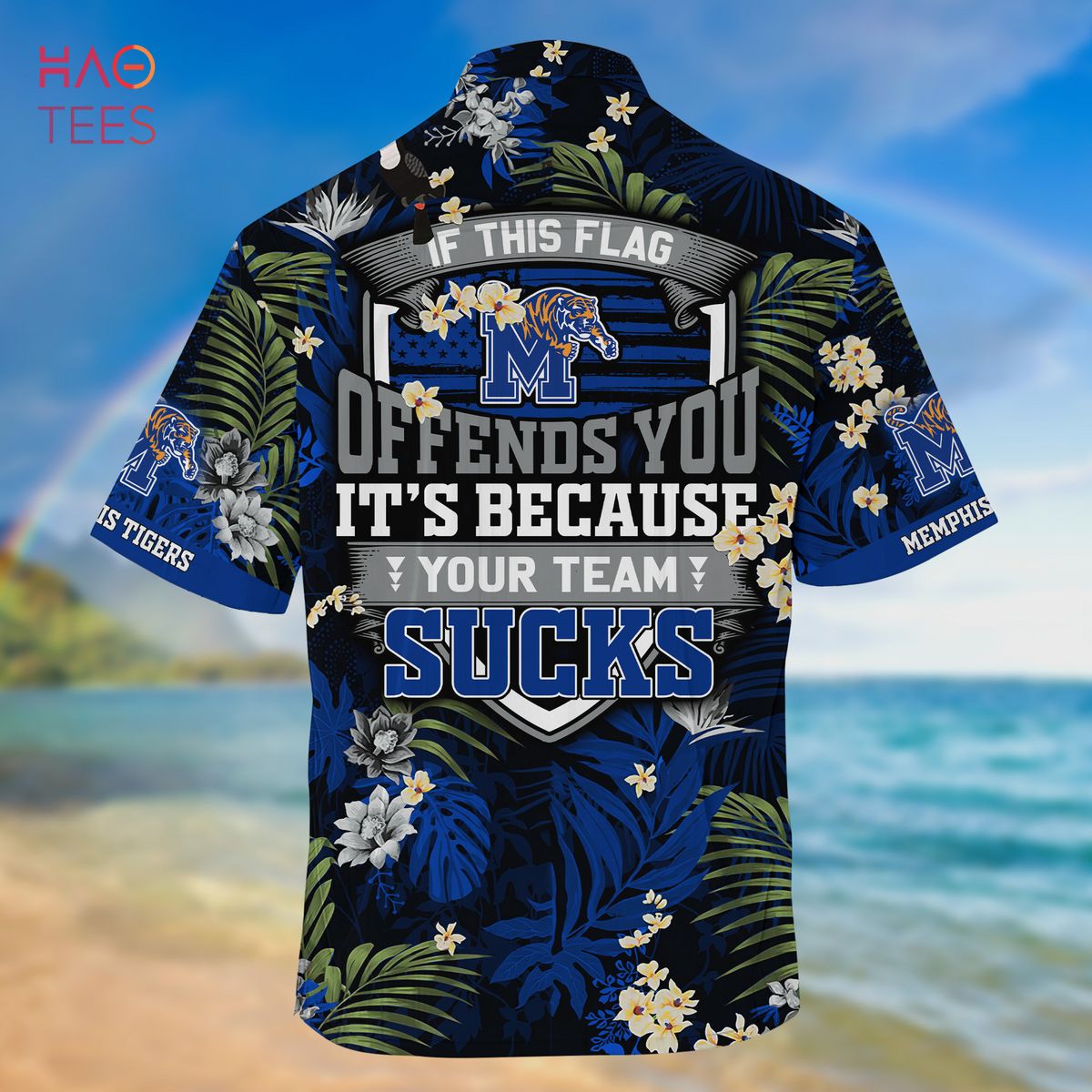 Limited Summer Hawaiian Shirt and Shorts with Tropical Patterns for Memphis Tigers Fans