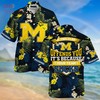 Limited Summer Hawaiian Shirt and Shorts with Tropical Patterns for Michigan Wolverines Fans