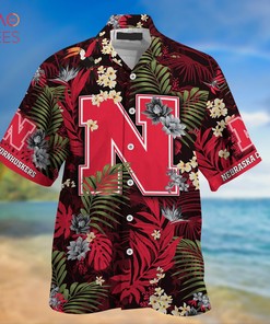 Limited Summer Hawaiian Shirt and Shorts with Tropical Patterns for Nebraska Cornhuskers Fans