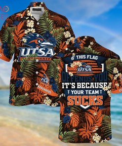 Limited Summer Hawaiian Shirt and Shorts with Tropical Patterns for UTSA Roadrunners Fans