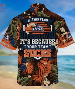 Limited Summer Hawaiian Shirt and Shorts with Tropical Patterns for UTSA Roadrunners Fans