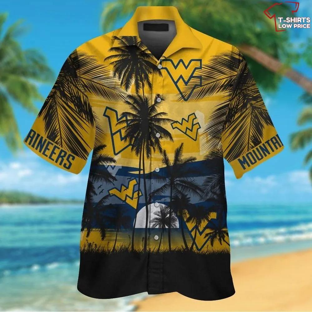 Look Cool with NCAA West Virginia Mountaineers Blue Hawaiian Shirt for Men and Women