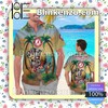 Look Cool with Personalized Alabama Crimson Tide Flamingo Parrot Mens Shirt and Swim Trunks