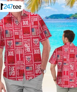 Look Fresh with Marshall Thundering Herd Floral Hawaiian Shirt