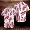 Look Refreshing with Alabama Crimson Tide Flower Leaf Pattern Hawaiian Shirt