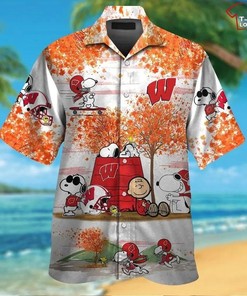 Look Refreshing with Wisconsin Badgers Hawaiian Shirt Tropical Patterns Gift