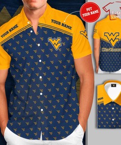 Look Stylish with West Virginia Mountaineers Short Sleeve Hawaiian Shirt