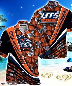 Look Your Best this Summer with Utsa Roadrunners Beach Hawaiian Shirt with Tropical Flower Pattern