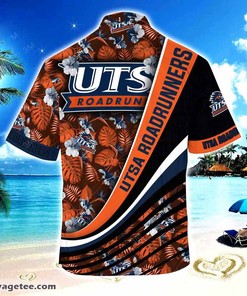 Look Your Best this Summer with Utsa Roadrunners Beach Hawaiian Shirt with Tropical Flower Pattern