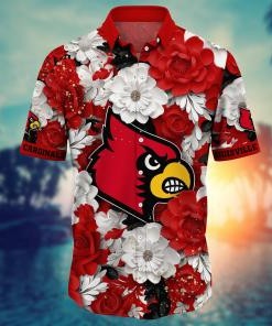 Louisville Cardinals NCAA Flower Hawaii Shirt For Fans Ver 11