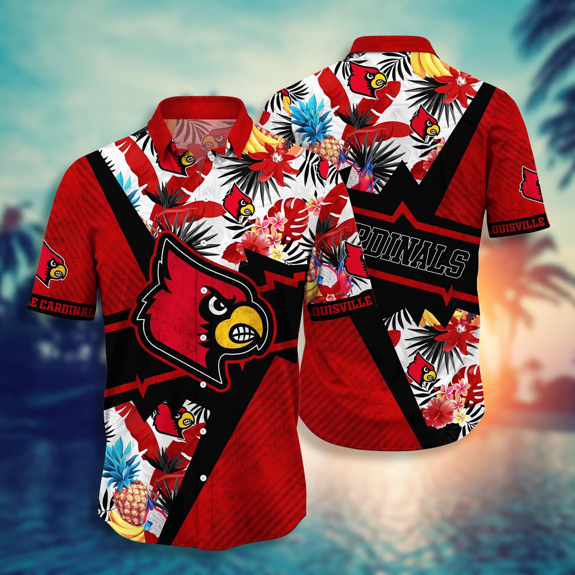 Louisville Cardinals NCAA Flower Hawaii Shirt For Fans Ver 12