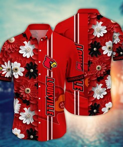 Louisville Cardinals NCAA Flower Hawaii Shirt For Fans Ver 26