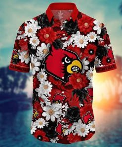 Louisville Cardinals NCAA Flower Hawaii Shirt For Fans Ver 3