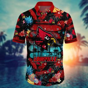 Louisville Cardinals NCAA Flower Hawaii Shirt For Fans Ver 34