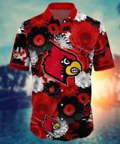 Louisville Cardinals NCAA Flower Hawaii Shirt For Fans Ver 36