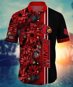 Louisville Cardinals NCAA Flower Hawaii Shirt For Fans Ver 5