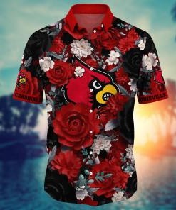 Louisville Cardinals NCAA Flower Hawaii Shirt For Fans Ver 7